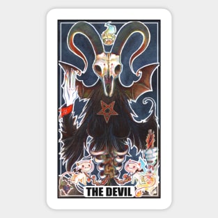 The Devil tarot card Sticker